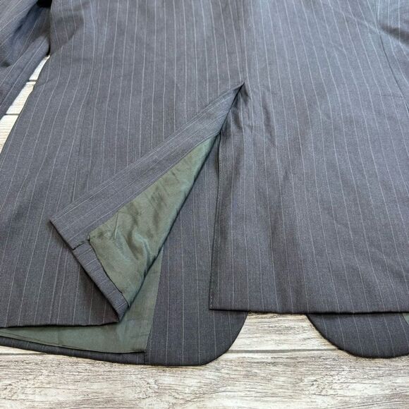 Joseph & Feiss International Men's 2 Button Blazer 44 X-Long Charcoal Grey Gray - Picture 8 of 14